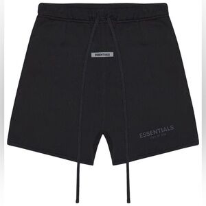 $147 Essentials Fear of God Essentials Sweat Shorts 'Black' Size Large